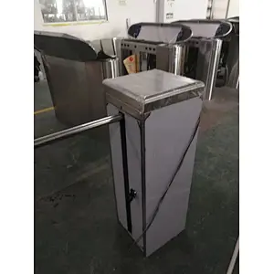 Stainless Steel Cabinet Sliding Gate Design Automatic Turnstile with Single Swing Arm