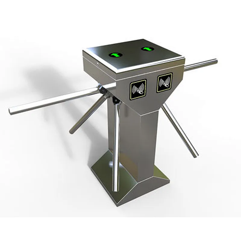 Waterproof Semi - Auto Tripod Turnstile Security Gate with RFID Card Reader