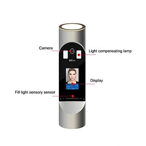 2019 New Round shape model face recognition device for access control and time attendance
