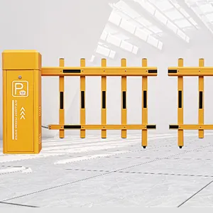 180-degree expandable and retractable boom barrier gate for parking system