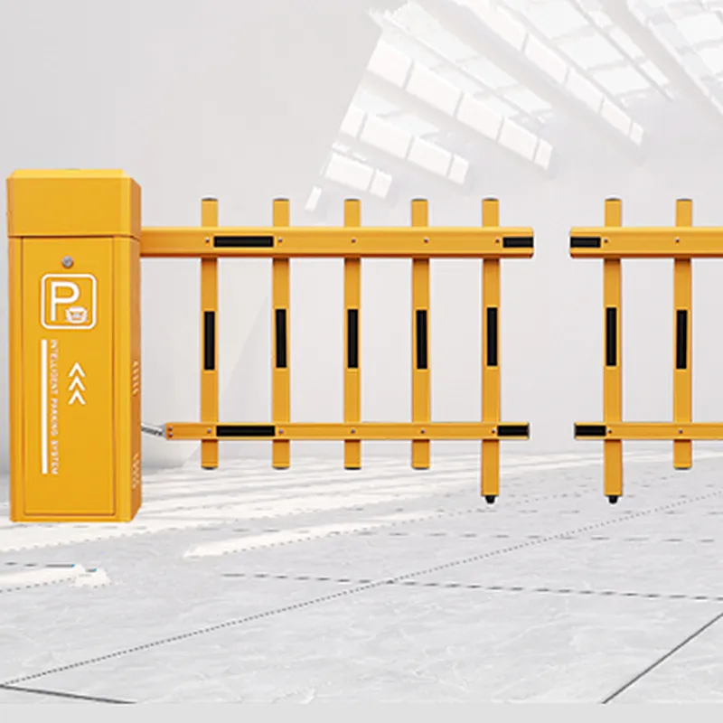 180-degree expandable and retractable boom barrier gate for parking system