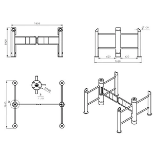 Factory Price Automatic Swing Turnstile Gate For Sale