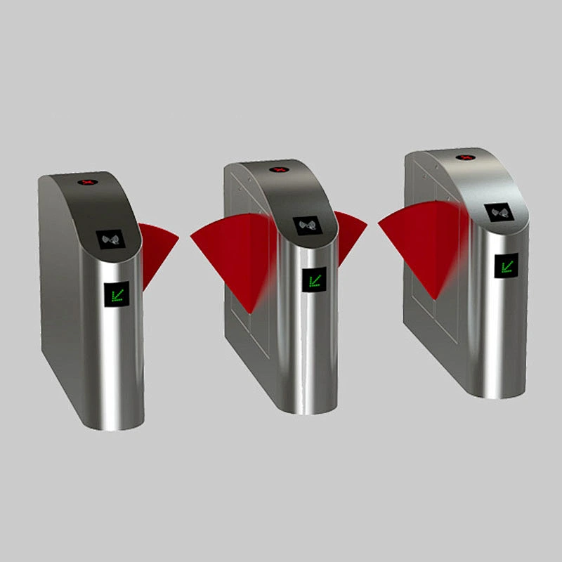Automatic Crowd Security Access Control FlapTurnstile With ID Card Reader And Face Recognition