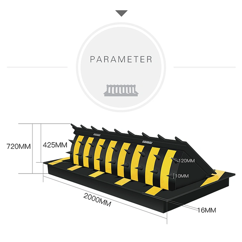 Custom Size Automatic Remote Hydraulic Roadway Safety Road Blocker , Safety Parking Blocker , Safety Car Blocker