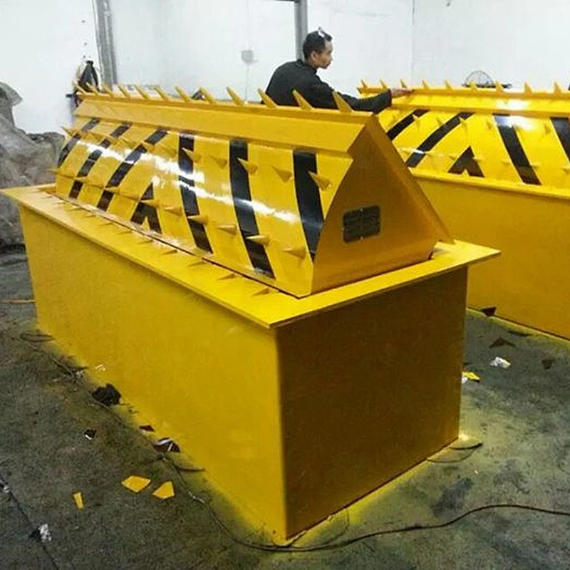 Parking stopper hydraulic anti-crash automatic road blocker with traffic spike system