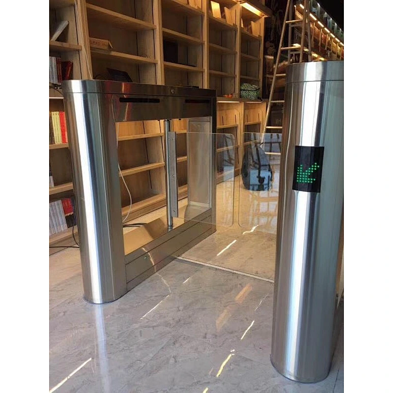 CE Approved Pedestrian Control Security 304 Stainless Steel RFID Reader Gate Turnstile