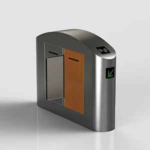 High intelligence security RFID gym entrance and exit electric swing barrier gate turnstile