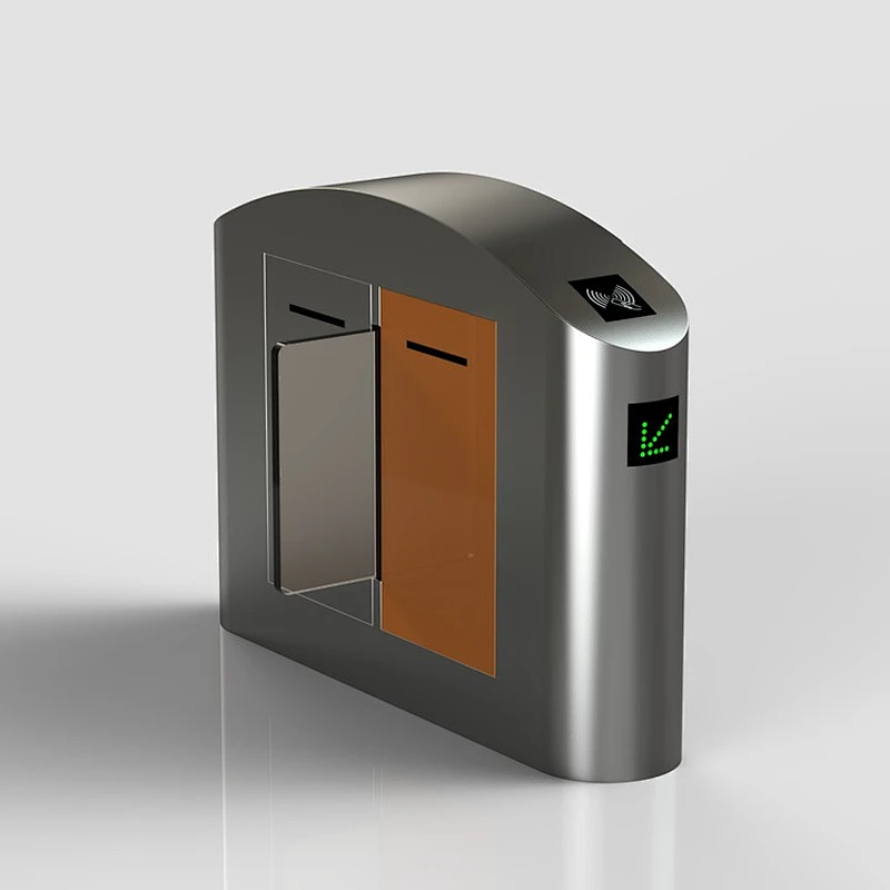 High intelligence security RFID gym entrance and exit electric swing barrier gate turnstile