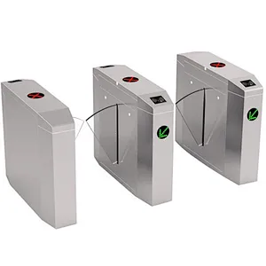 Security System Self Closing Fast Lane Barrier Speed Turnstile Gate Entrance Flap Gate