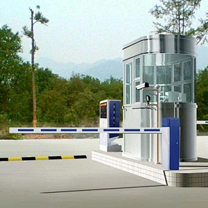 Auto boom gate parking system supplier barcode type parking system/paper ticket parking system