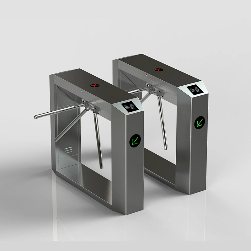 Good Quality Competitive Price Tripod Turnstile 304 Stainless Steel Access Control Card And Fingerprint Turnstile