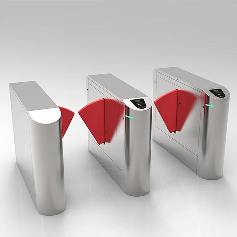 Security System Self Closing Fast Lane Barrier Speed Turnstile Gate Entrance Flap Gate