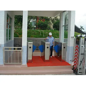 Automatic Flap Barrier Gate RFID Card Access Control Systems Equipment