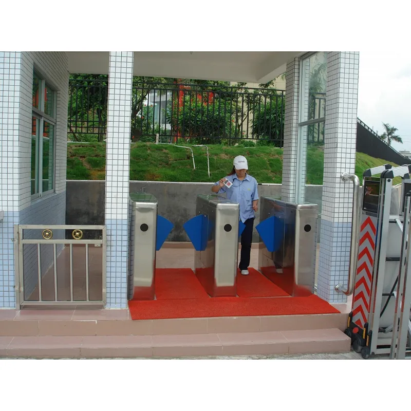 Automatic Flap Barrier Gate RFID Card Access Control Systems Equipment