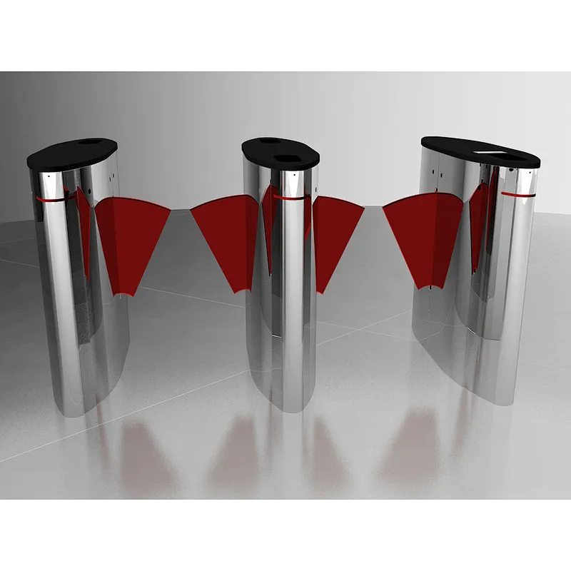 Most Popular IC Card Reader Flap Sliding Barrier Gate Biometrical Recognition Facial Turnstile