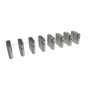 Most Popular IC Card Reader Flap Sliding Barrier Gate Biometrical Recognition Facial Turnstile
