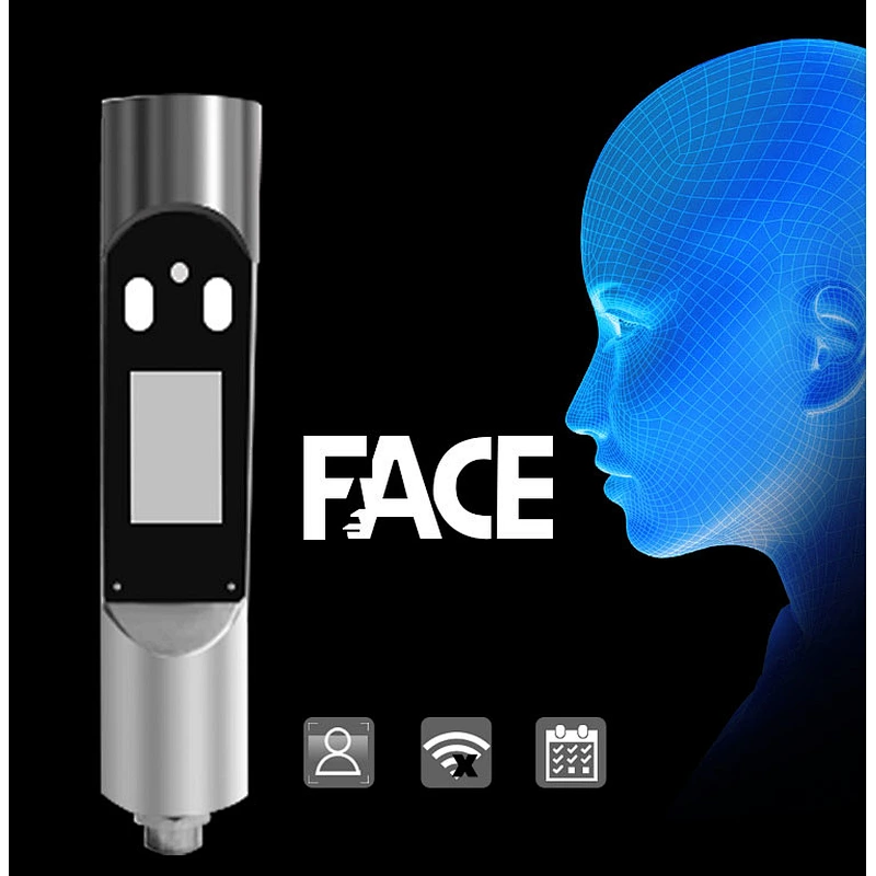 Access Control 5 inch Screen Wide Angle English SDK Software Face Recognition Door Lock