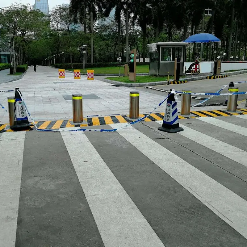 Car Parking Traffic Protect Stainless Steel Automatic Rising Hydraulic Bollard/ Anti-terrorist Safety Hydraulic Bollard