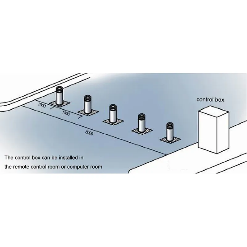 Stainless Steel Retractable Bollard Automatic Front Gate