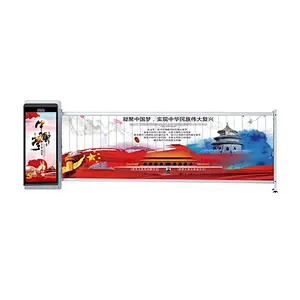 Anxia Traffic Advertising Boom Barrier Gate for Community Parking Lot Advertisement and Access Control