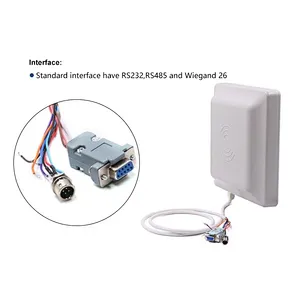 Vehicles Access Integrated Long Range Card RFID Scanner for Parking Lot Corporate Reception Industrial Site Attendance