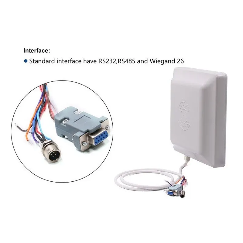 Vehicles Access Integrated Long Range Card RFID Scanner for Parking Lot Corporate Reception Industrial Site Attendance