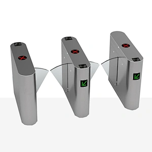 Access Control rfid Card Reader Security System Flap Turnstile For Metro