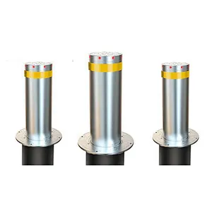 Stainless Steel manually operated bollard with key/semi-auto electric bollards