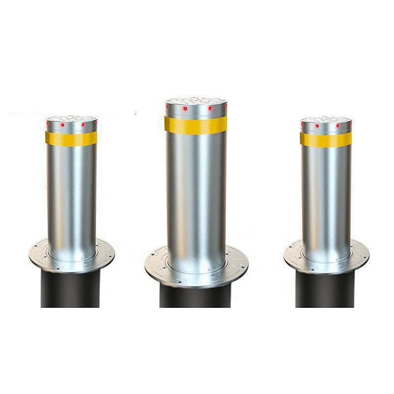 Stainless Steel manually operated bollard with key/semi-auto electric bollards