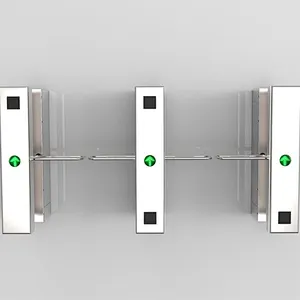 Hot Sale Security Access Control Gate Stainless Steel Auto Swing Gate Barrier For Supermarket