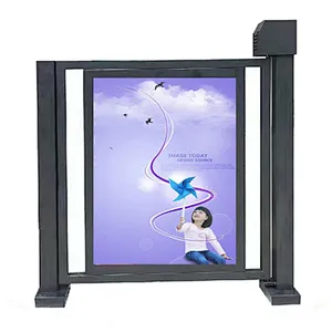 Intelligent Access Control Pedestrian Advertising High Security Door for Residential Entrance
