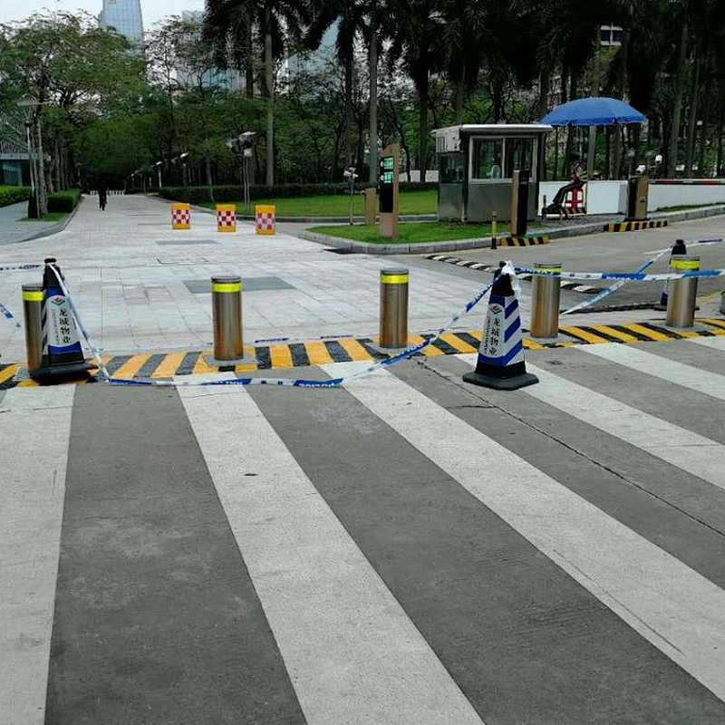 Full Automatic Security Parking Hydraulic Bollard /Aquare Base Hydraulic Bollard System