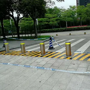 Car Parking Traffic Protect Stainless Steel Automatic Rising Hydraulic Bollard/ Anti-terrorist Safety Hydraulic Bollard