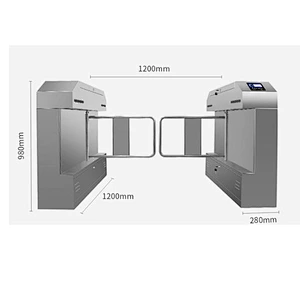 TCP/IP Handicapped 900mm Passing Swing Optical Turnstiles Barrier Access