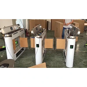 CE Approved Pedestrian Control Security 304 Stainless Steel RFID Reader Gate Turnstile