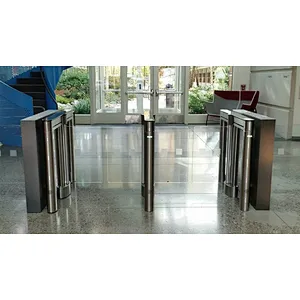 12 Years China Factory Turnstiles Supplier RFID Sliding Gate Design with LED Light