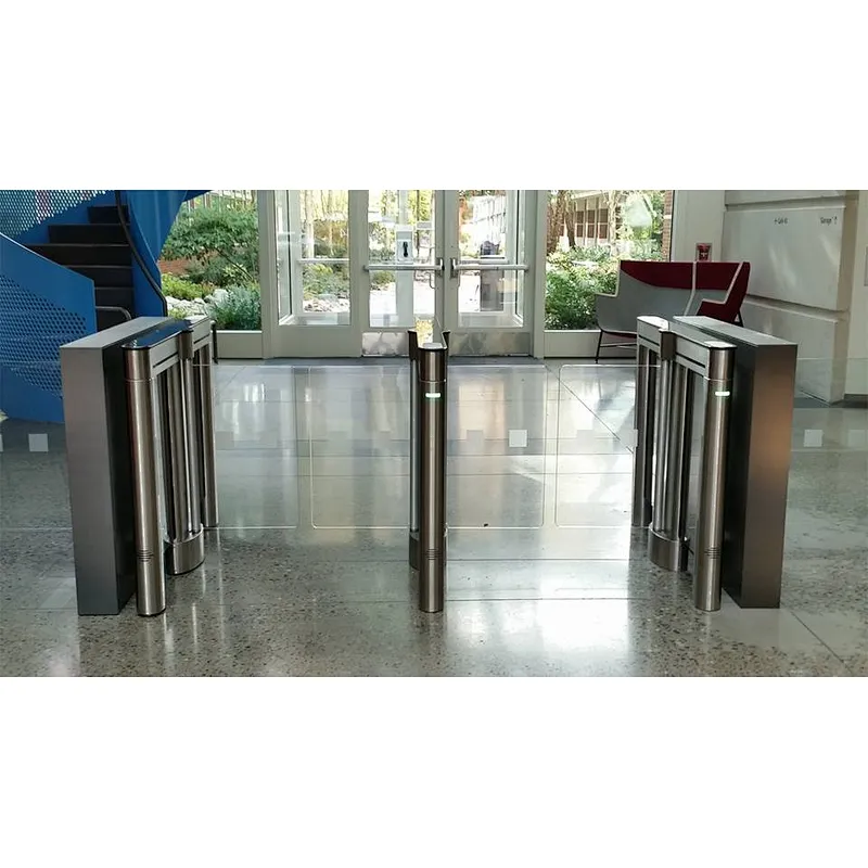 12 Years China Factory Turnstiles Supplier RFID Sliding Gate Design with LED Light