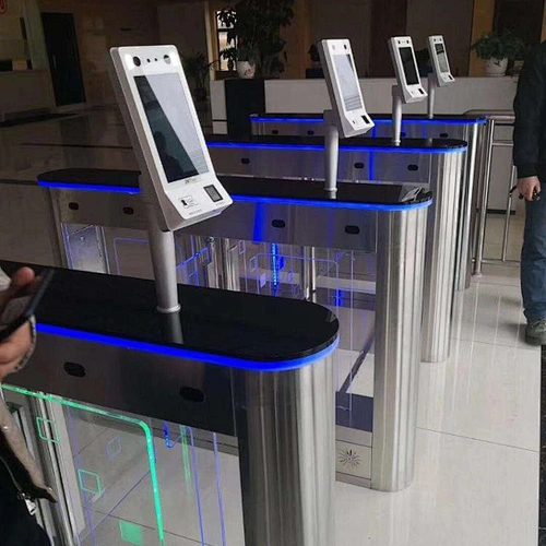 Trade assurance luxury access control swing turnstile,rfid card reader security turnstile gate