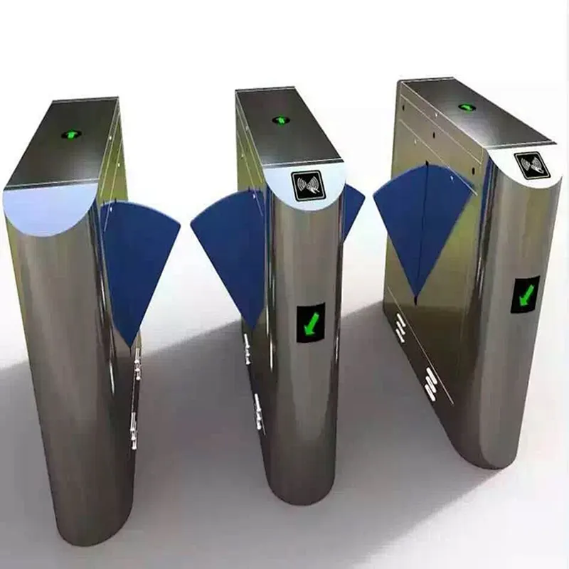 Security System Self Closing Fast 2 Lane Flap Barrier Turnstiles Speed Gate Supplier from China