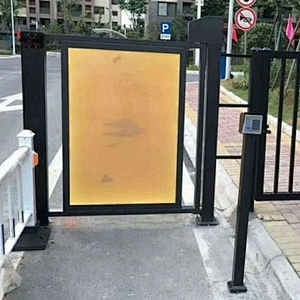 Public Access Control Intelligent Metal Advertising Security Door
