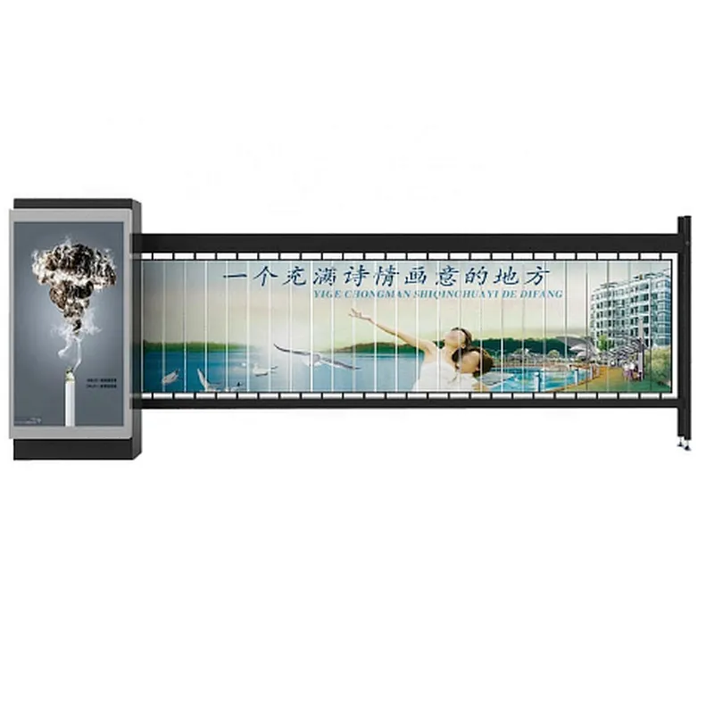 Automated car parking system advertising barrier gate for road safety gate barrier