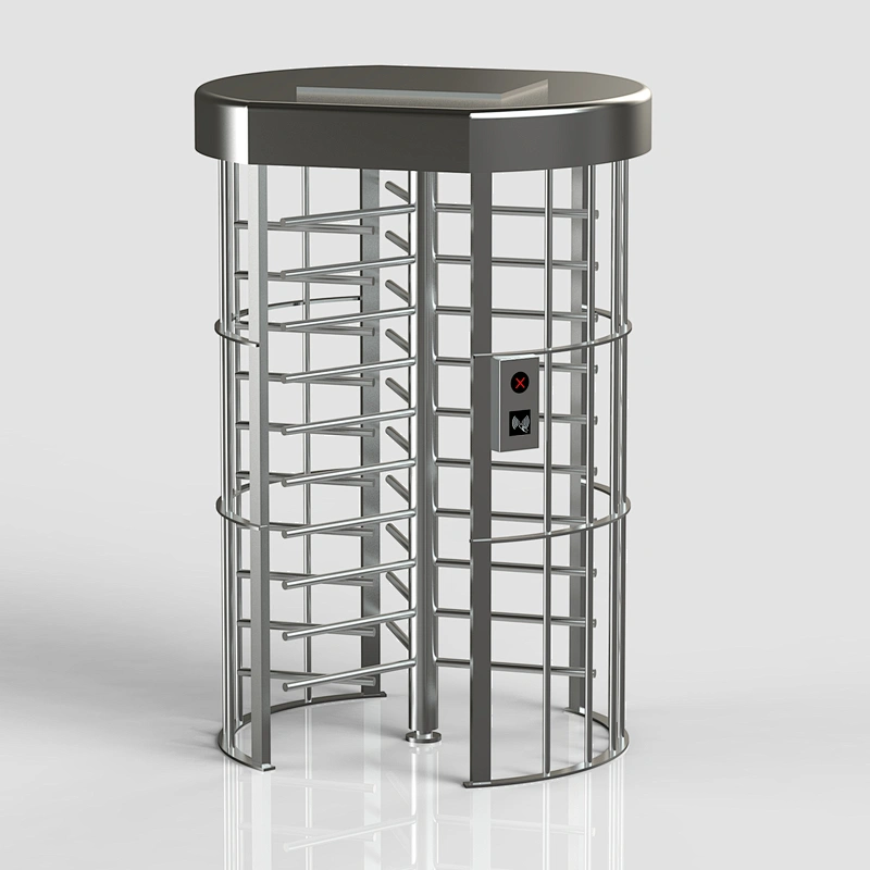 QR code reader access control double directional full height tall turnstile gate