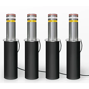 Stainless steel automatic hydraulic rising parking bollards