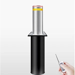 Security retractable road block barriers automatic rising bollard