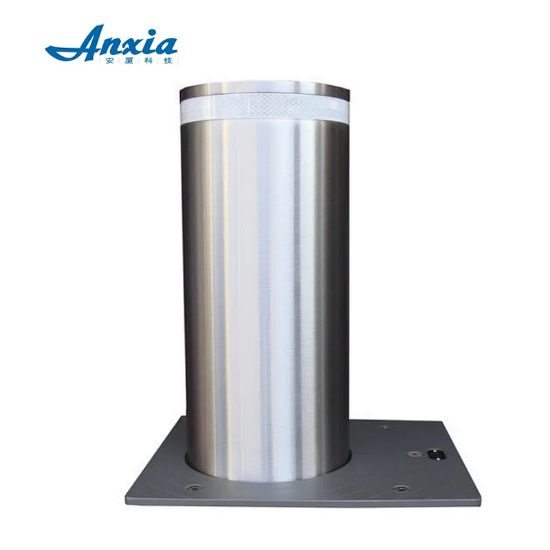 Low price LED street public parking lock hydraulic auto retractable bollard for sale