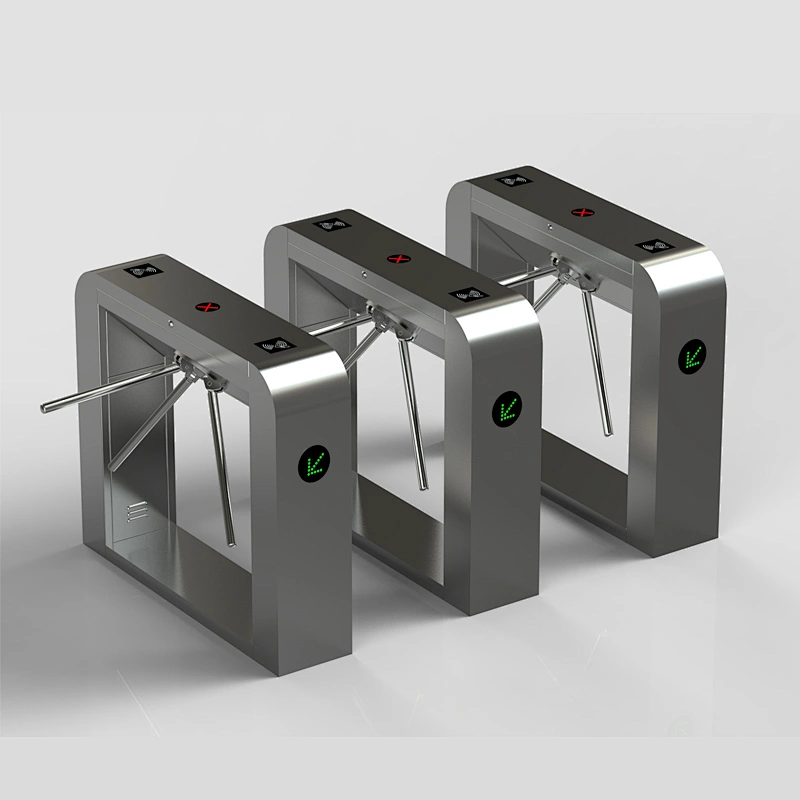 Good Quality Competitive Price Tripod Turnstile 304 Stainless Steel Access Control Card And Fingerprint Turnstile