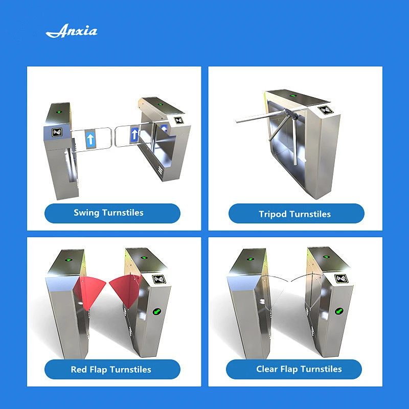 Stainless Steel Cabinet Sliding Gate Design Automatic Turnstile with Single Swing Arm