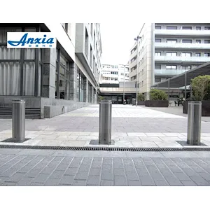 Auto remote control traffic stainless steel pipe outdoor LED bollard