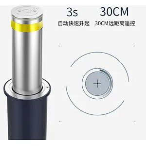 High quality automatic hydraulic rising bollard retractable electric bollard barrier
