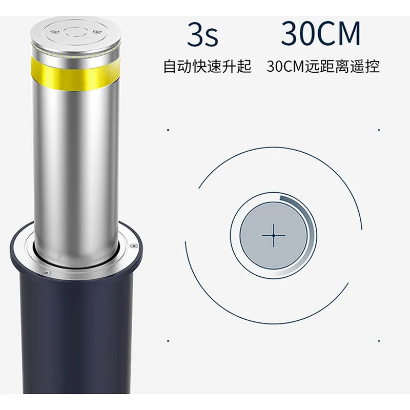 High quality automatic hydraulic rising bollard retractable electric bollard barrier